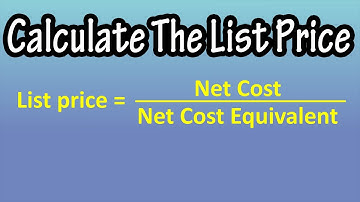 How To Find, Calculate The Original List Price Of A Product From A Series Discount Explained