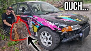 How I Totaled Our New Evo Rally Car