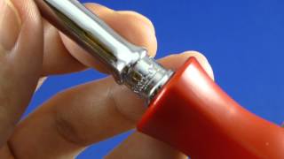 スナップオン　旧赤四角グリップ　1/4ラウンドヘッドラチェット　レーシングエディション　TM741R　1987年製