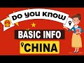 Do you know china basic information  world countries information 36  general knowledge  quizzes