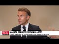 Macron slams foreign leaders over unrest comments