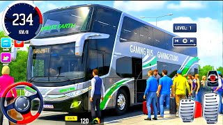 Real Hill Coach Bus simulator Game 3D - Offroad Bus Driving Transport Passanger - Android Gameplay screenshot 2