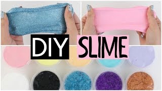 10 DIY SLIMES - Two Simple & Easy Recipes!