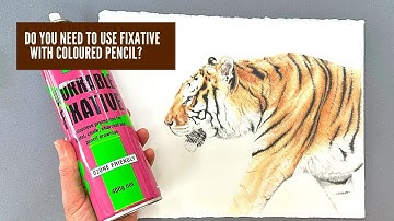 Do you need to use fixative with coloured pencil?