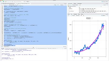 Stock Market Forecasting in R - Polynomial Order 2 model using EuStockMarket dataset