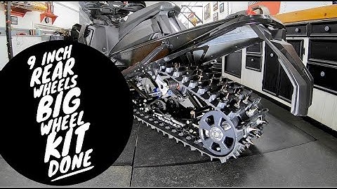 FIRST 9 INCH BIG WHEEL KIT INSTALLED ON A POLARIS MATRYX INDY VR1 850! LOOKS SO MEAN! 129-136 INCH?!