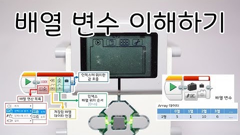 [EV3 코딩] - 배열 이해하기 - 화리트(Hwarite)