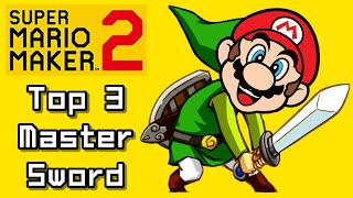 Super Mario Maker 2 Top 3 New LINK - MASTER SWORD Courses (Switch) screenshot 3
