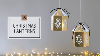 DIY Christmas Lantern, Christmas Decoration Idea, Christmas Cricut Crafts 2021