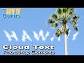 Cloud Text in the Sky Effect Free Brush Download for Photoshop Elements