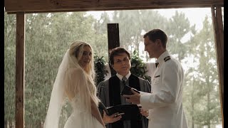 Rain starts pouring after grooms vows - Emotional Florida Wedding