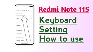 Redmi Note 11S Keyboard setting How to use
