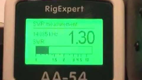 RigExpert AA-54 antenna analyzer demo by PA3HHO