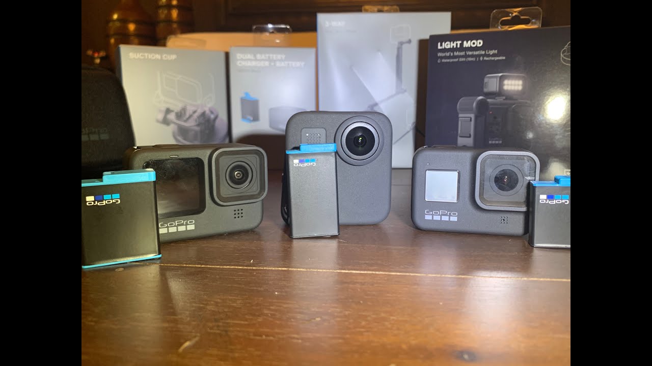 GOPRO 9 VS GOPRO 8 VS GOPRO MAX LIGHT MOD TRIPOD COMPARISON GOPRO CAMERAS WHAT GOPRO IS RIGHT FOR ME