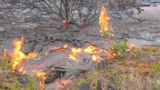 Kilauea Lava Flow July 14, 2010