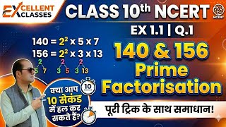 Class 10 Maths NCERT Ex 1.1 Q1(i) & (ii) | Prime Factorisation Method | आसान ट्रिक #Class10Maths