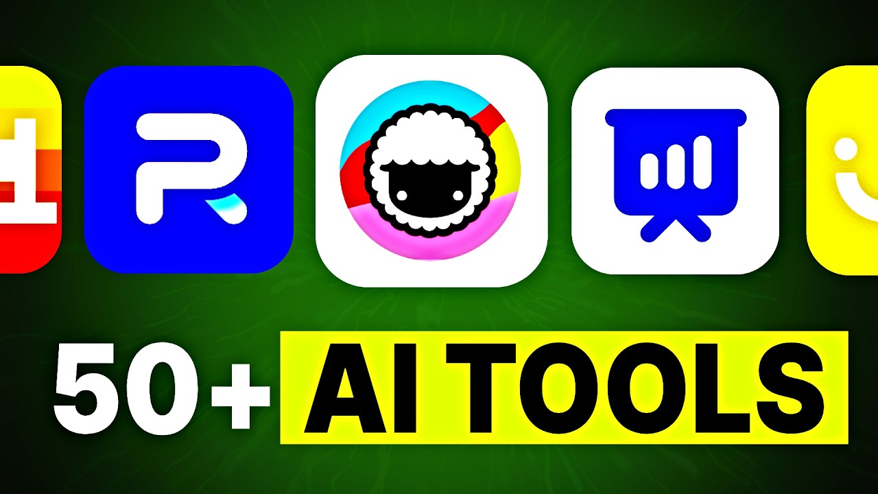 All 50+ AI Tools Explained In 6 Minutes - YouTube