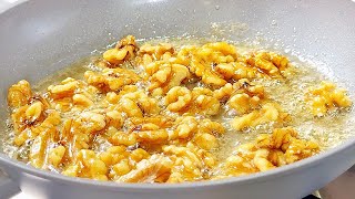 Try walnuts this way, you'll be surprised by the taste ! Crunchy and very delicious ! Easy homemade!
