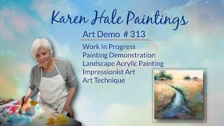 Watch an Impressionist Landscape in Progress Demo #313