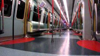 {ERL} Ride MLR train (228) between Fanling Station and Tai Wo Station