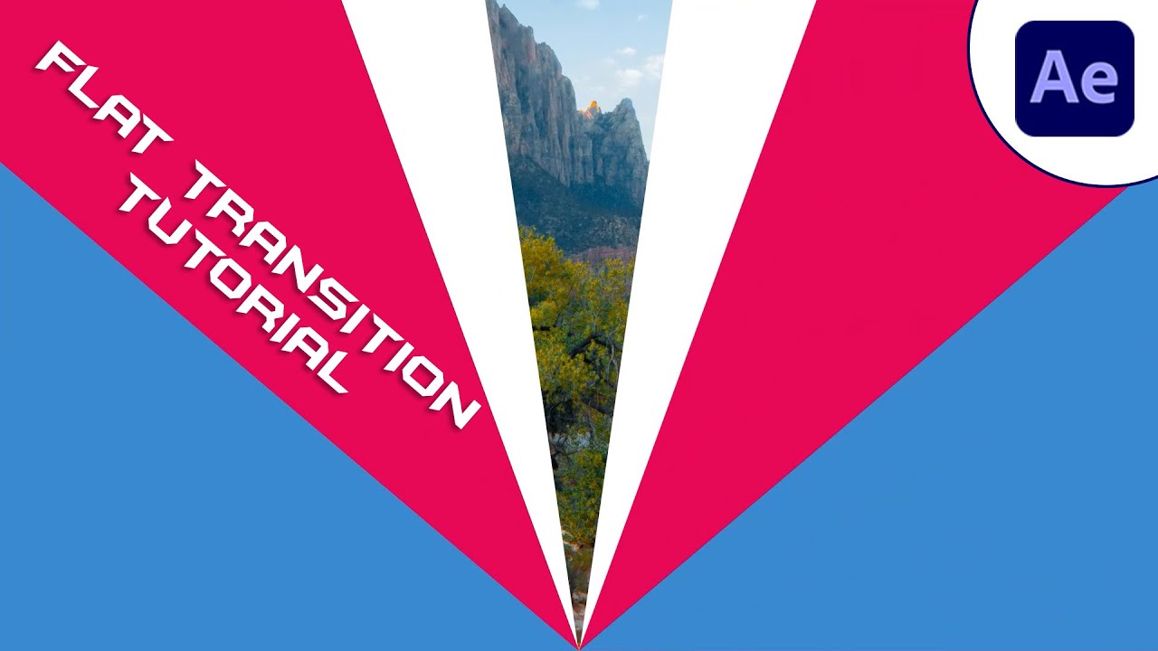 How To Create Flat Transition In After effects Tutorial 😍 - YouTube