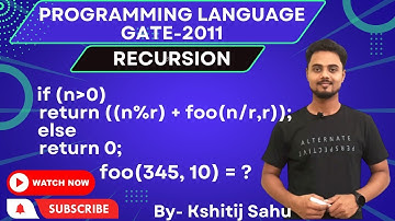 Programming Language GATE-2011 Problem Solution