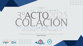 3er Acto Colación - Facultad de Ingeniería - UNJu