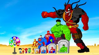 Rescue SUPERHEROES HULK Family \& SPIDERMAN, SUPERMAN VS BIG DEADPOOL: Returning from the Dead SECRET