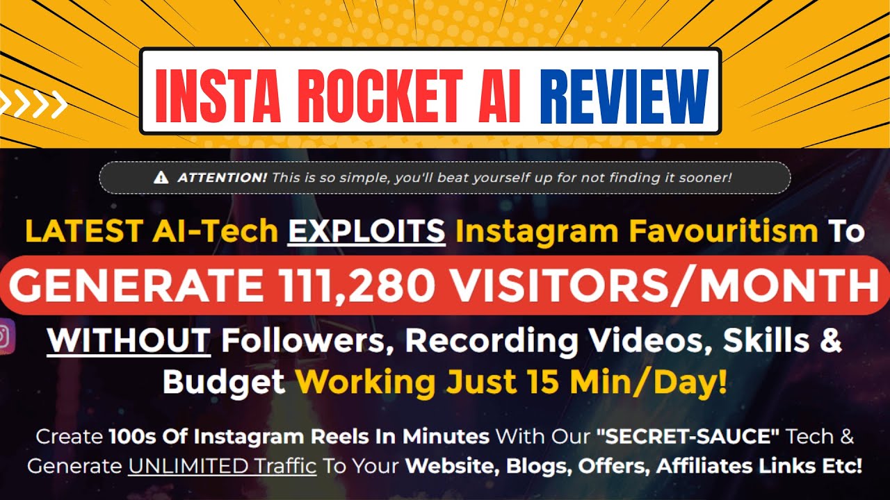 Insta Rocket AI Review - AI-Powered Instagram Traffic Hack Exposed!