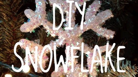 DIY Glitter Snowflake Ornament!