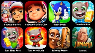 Subway Surf,Subway Surf City,Sonic Dash,Tom Gold Run,Tom Time Rush,Tom Hero Dash,Subway Runner screenshot 3