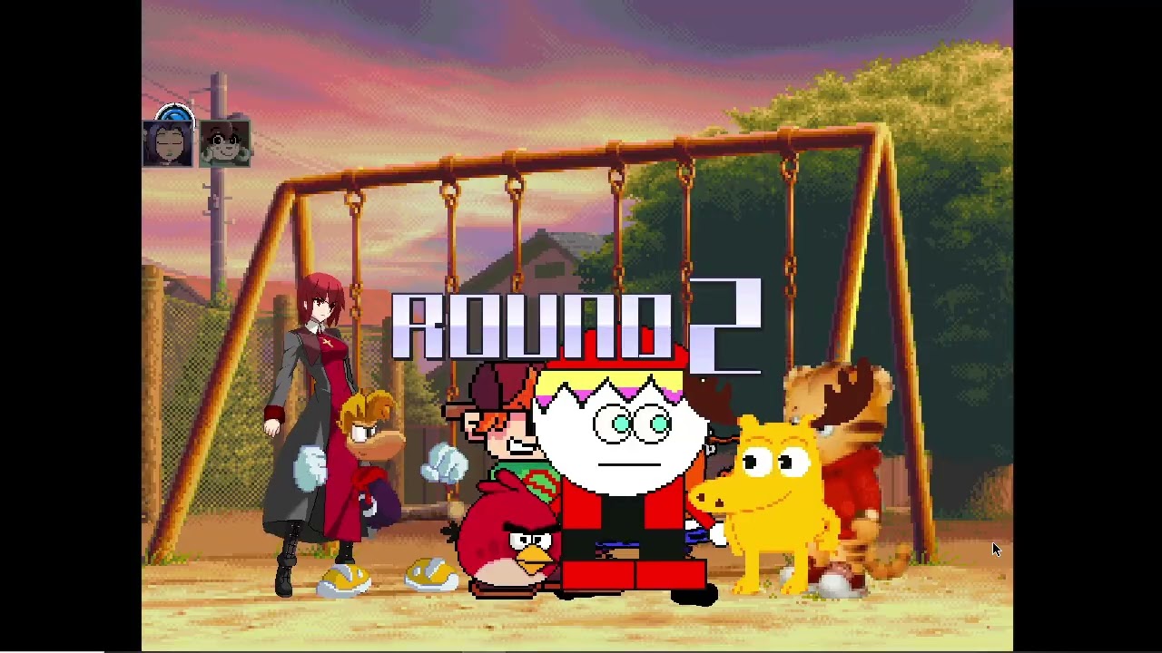 Mugen Battle #3185: Team Rayman vs Team Moose A Moose