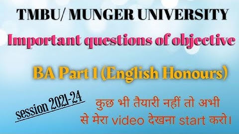 Part 1 important question of objective || objective prepration with muskan ma