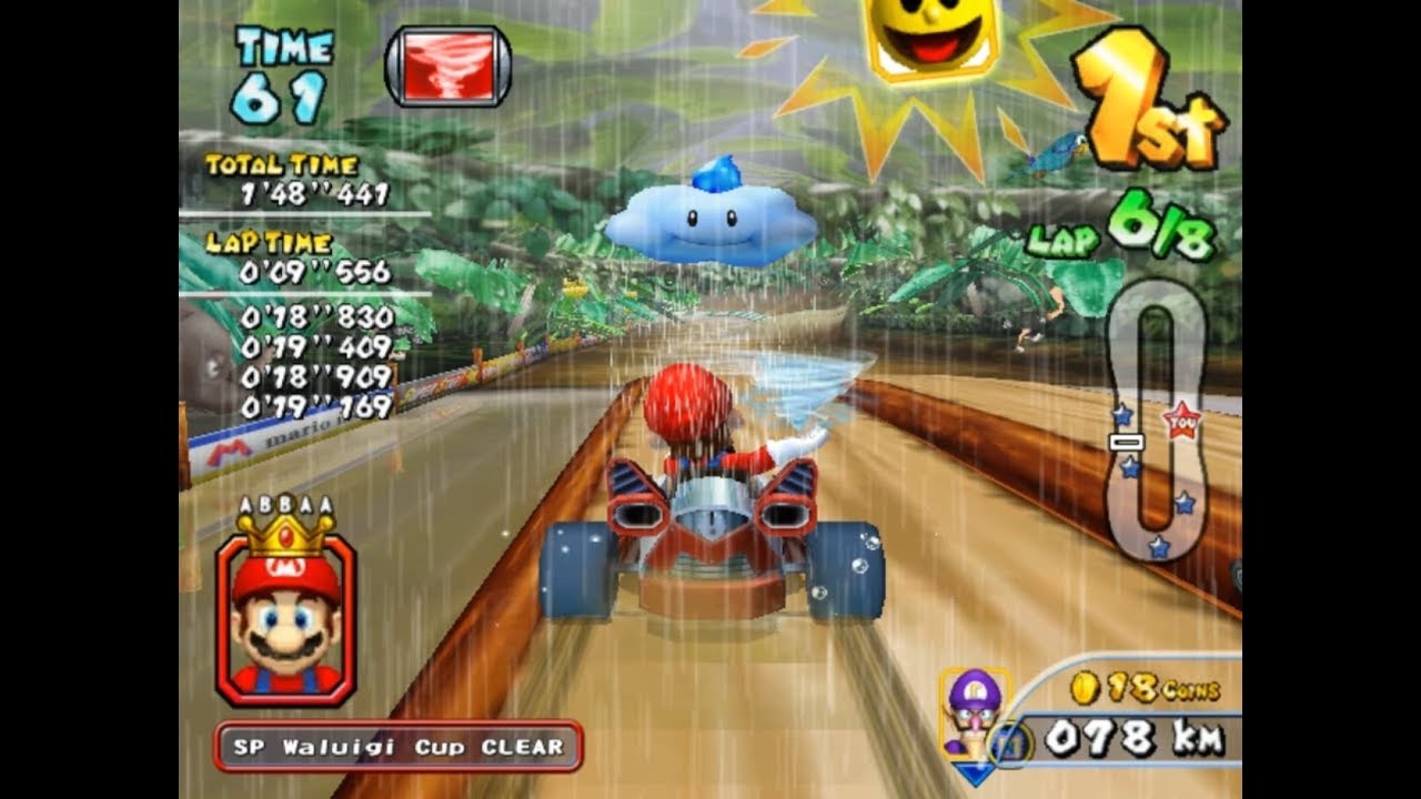 Mario Kart GP 2 (ARCADE) Mario on DK Courses Reversed