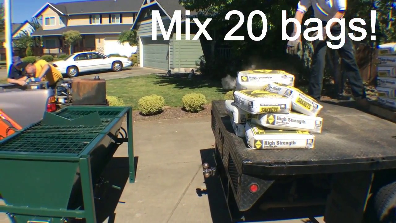 Portable Concrete Batching CartAway MD mix and deliver YouTube