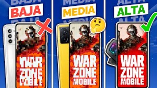 Celulares de TODAS las Gamas VS Warzone (Nuevos Requisitos)