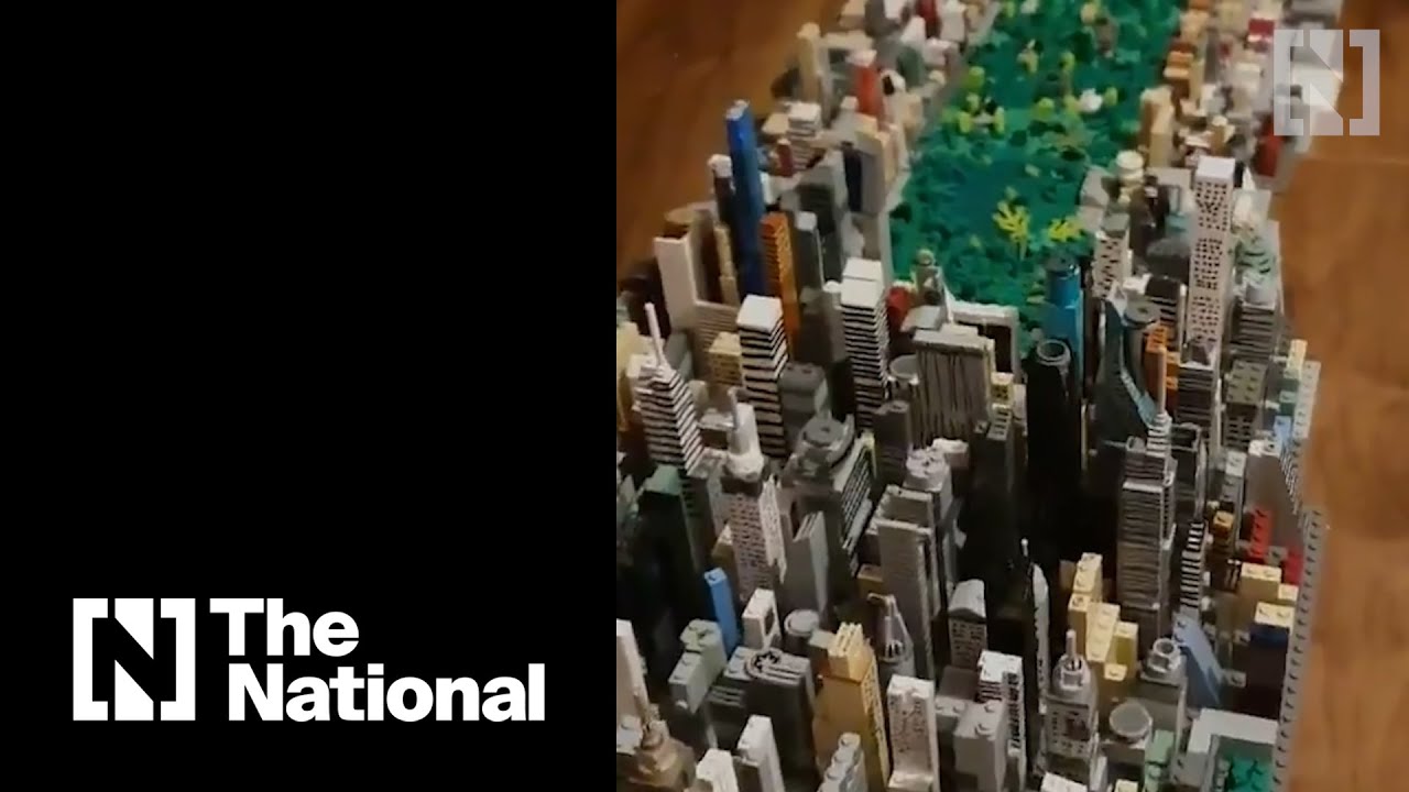 Manhattan in Lego: Irish teen builds impressive 'freestyle' replica of New City borough - YouTube