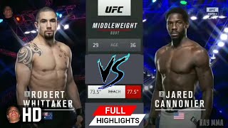 UFC 254: Robert Whittaker VS Jared Cannonier (Full Highlights) [HD]