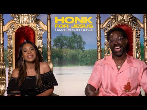 Hilarious Interview with HONK FOR JESUS: SAVE YOUR SOUL stars Regina Hall & Sterling K. Brown