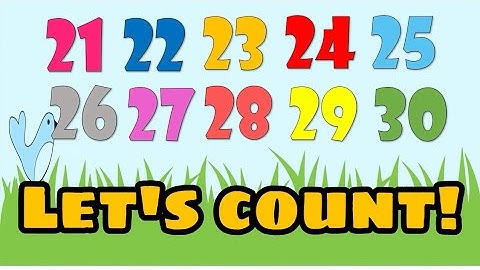 Count numbers 21-30 for kids | Teacher Honey