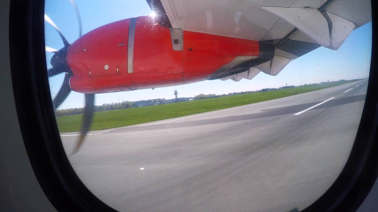 [2.7K] Czech Airlines ATR 42-500 take off from Warsaw