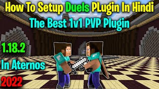 How To Setup Duels Plugin In Aternos In Hindi | Best 1v1 Pvp Plugin For Aternos in 1.18.2 | IzhanAk