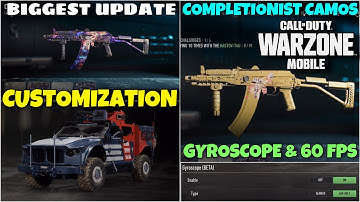 Biggest Update in Warzone Mobile | gyroscope, optimisation, weapon customization & more