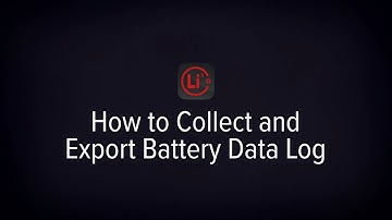 How to create and export Battery data log