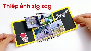 Thiệp ảnh Zig zag - NGOC VANG Handmade