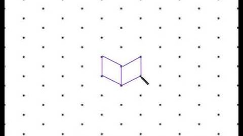 Drawing a Cube on Isometric Dot paper