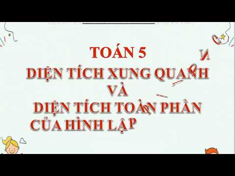 Toán 5: Diện tích xung quanh và diện tích toàn phần hình lập phương