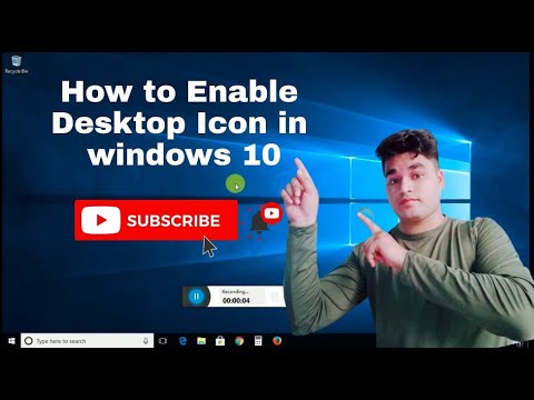 Enable Computer Icon How to Enable Desktop Icon in ||Windows 10 || - YouTube