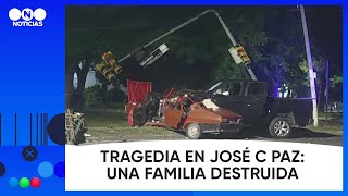 TRAGEDIA AL VOLANTE en José C Paz: conducía a 160 KM POR HORA y mató a una pareja - Telefe Noticias