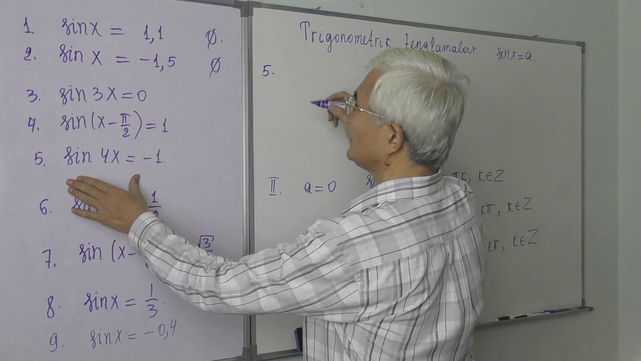 24.1  Sinx=a tenglama